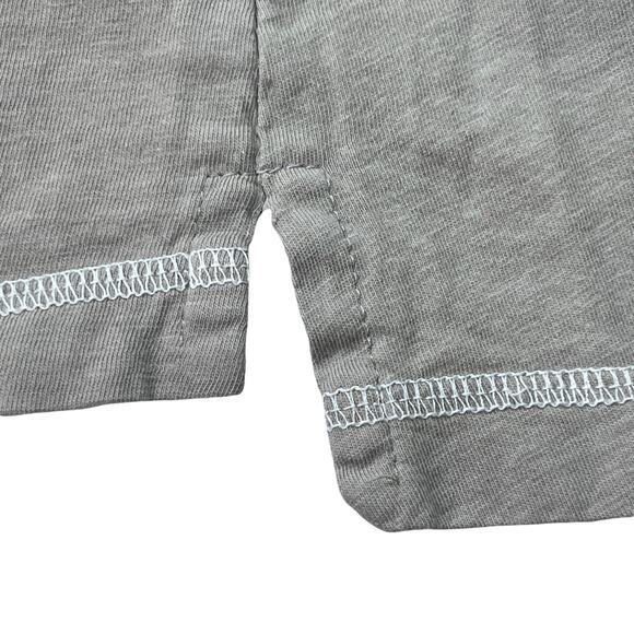 LAT Ladies Game Day Lace Up Short Sleeve Tee Shirt Size S Titanium White Black - Picture 4 of 12